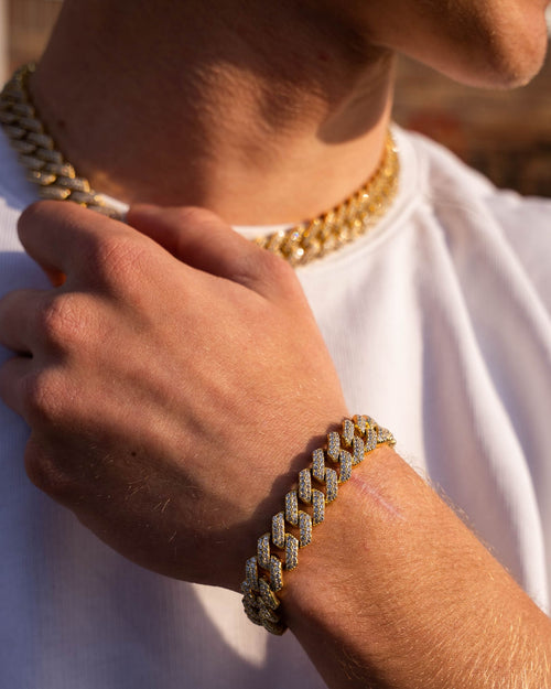 Bracelet Cubain Classique Brillant